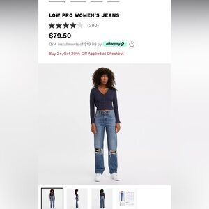 Levi’s ripped jeans!!